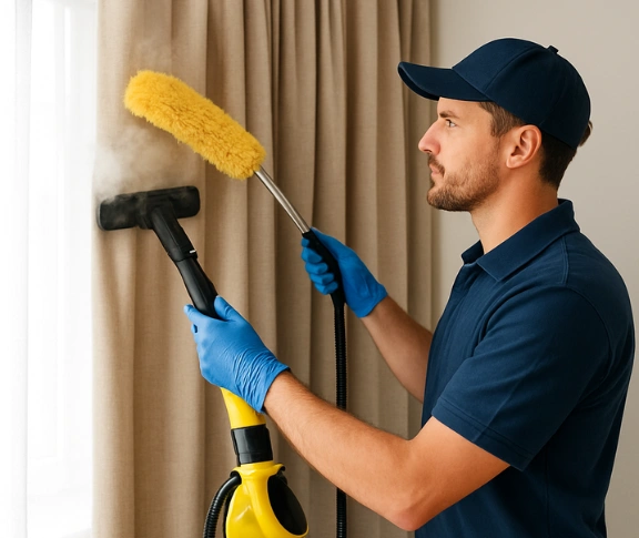 Trusted drapes cleaning technician Matty Curtain Cleaning cordeaux-heights-nsw QLD