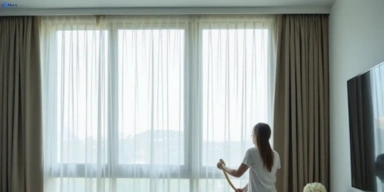 Delicate sheer drape cleaning cordeaux-heights-nsw Matty Curtain Cleaning