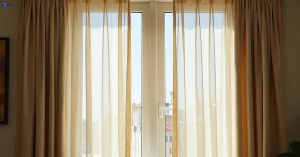 Dull dusty drapes in cordeaux-heights-nsw before professional cleaning